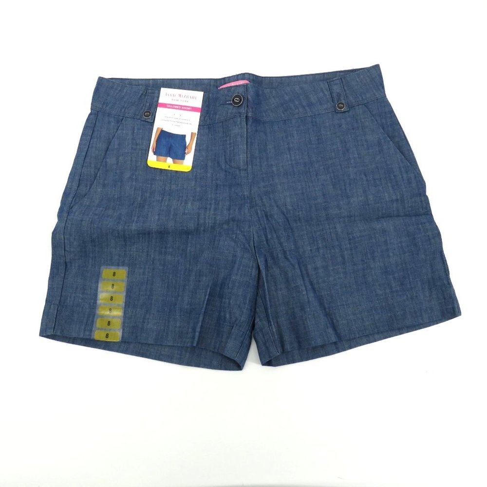 Isaac Mizrahi Women's Tailored Shorts Size 8  Button Closure Pockets NWT $50